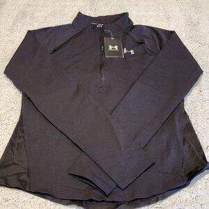 Under Armour Women's UA Mileage ½ Zip T-Shirt 1351185-001 Black